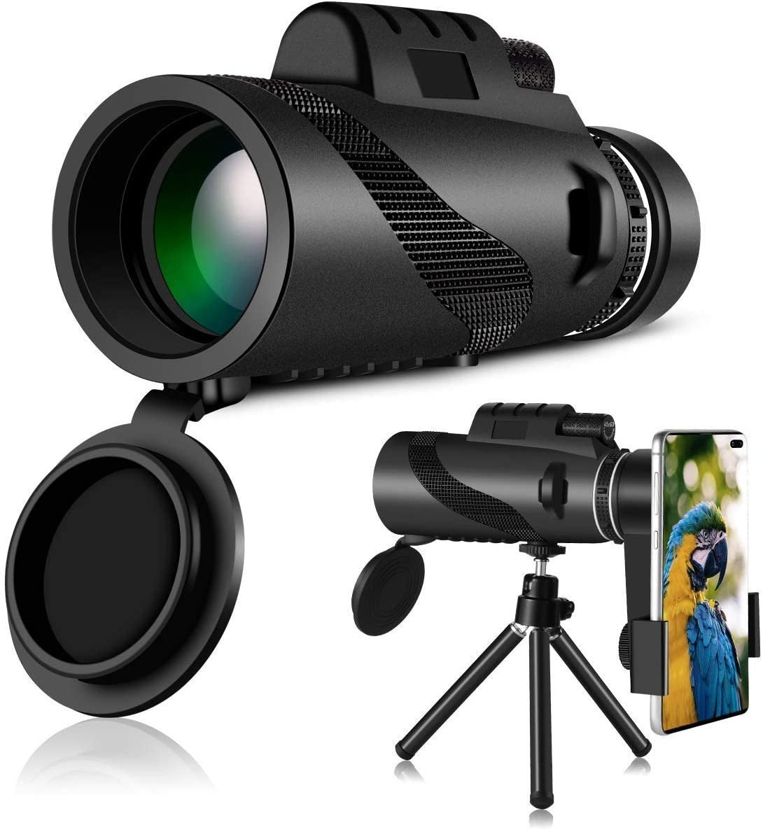 TELESCOPIO DE ALTA DEFINICIÓN CON TRÍPODE